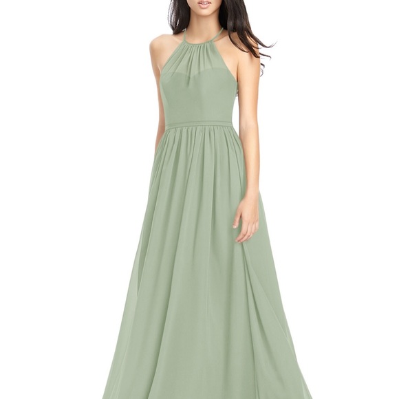 Azazie Kailyn Dress Dusty Sage - Picture 1 of 5